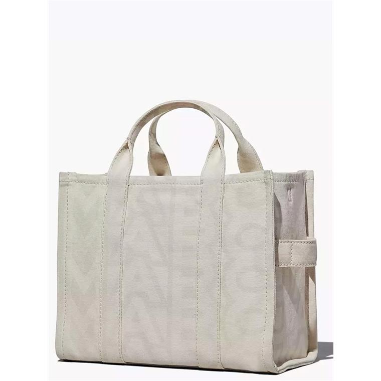 Marc Jacobs The Outline Monogram Medium Tote Bag, Eggshell/Optic White